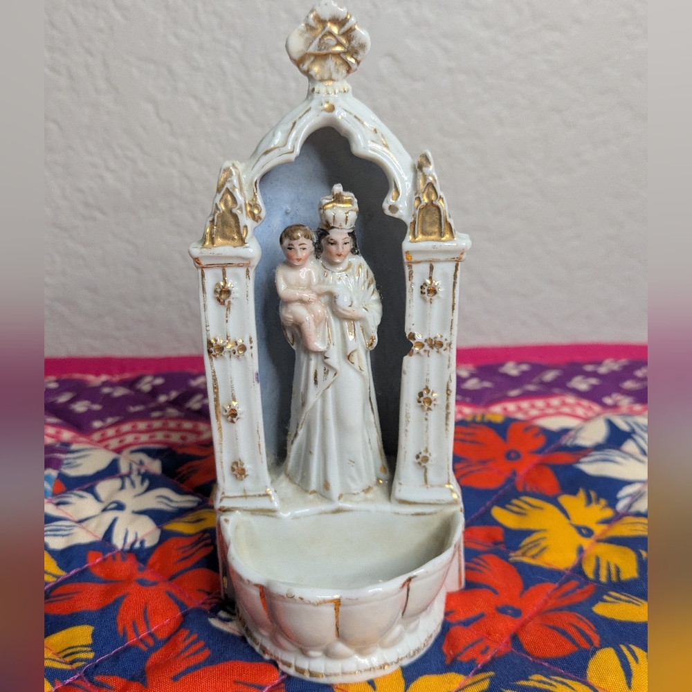 Antique Holy Water Font